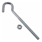Hillman Zinc-Plated Lag Bolt Clothesline Hook, Corrosion Resistance,  7-1/4-in