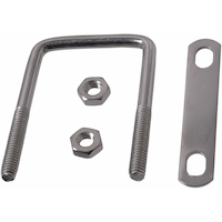 Buildex Square U Bolt, Stainless Steel, For All Weather, 3 x 2-in Composite_or_Mixed