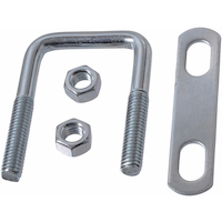 Buildex Square U Bolt, Carbon Steel and Zinc-Plated, 2-1/2 x 1-1/3-in Composite_or_Mixed