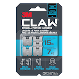 Crochet pour cadre 3M Claw, pour cloisons sèches, capacité de 15 lb, paq. 5 Front_Flat