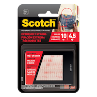 Scotch Heavy Duty UV Resistant Extreme Fasteners, 10-lbs, 1 x 3-in, Assorted Colours, 4-pk Front_Flat