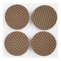 Scotch Gripping Pads, Strong Adhesive, Brown, 1-1/2-in, 8-pc