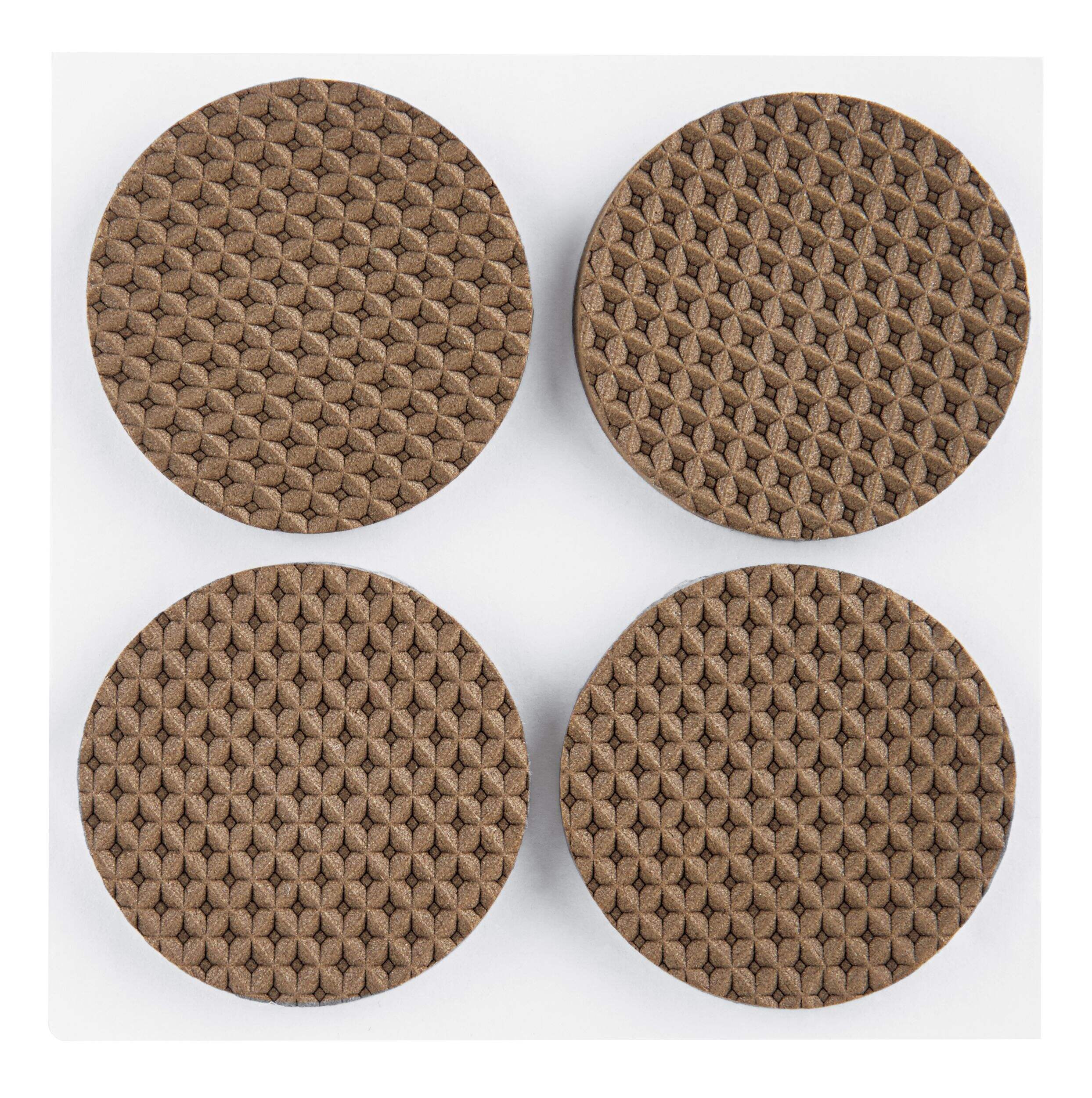 Scotch Gripping Pads, Strong Adhesive, Brown, 1-1/2-in, 8-pc Front_Flat