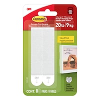 Command¿ 20-lb White Picture Hanging Strips Value Pack, 17217-8EF | 8 Pairs, X-Large Strips