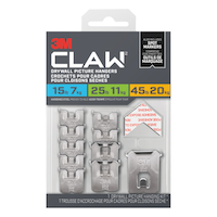 3M Claw DrywAll Picture Hangers Assorted Kit, 45-lb Capacity