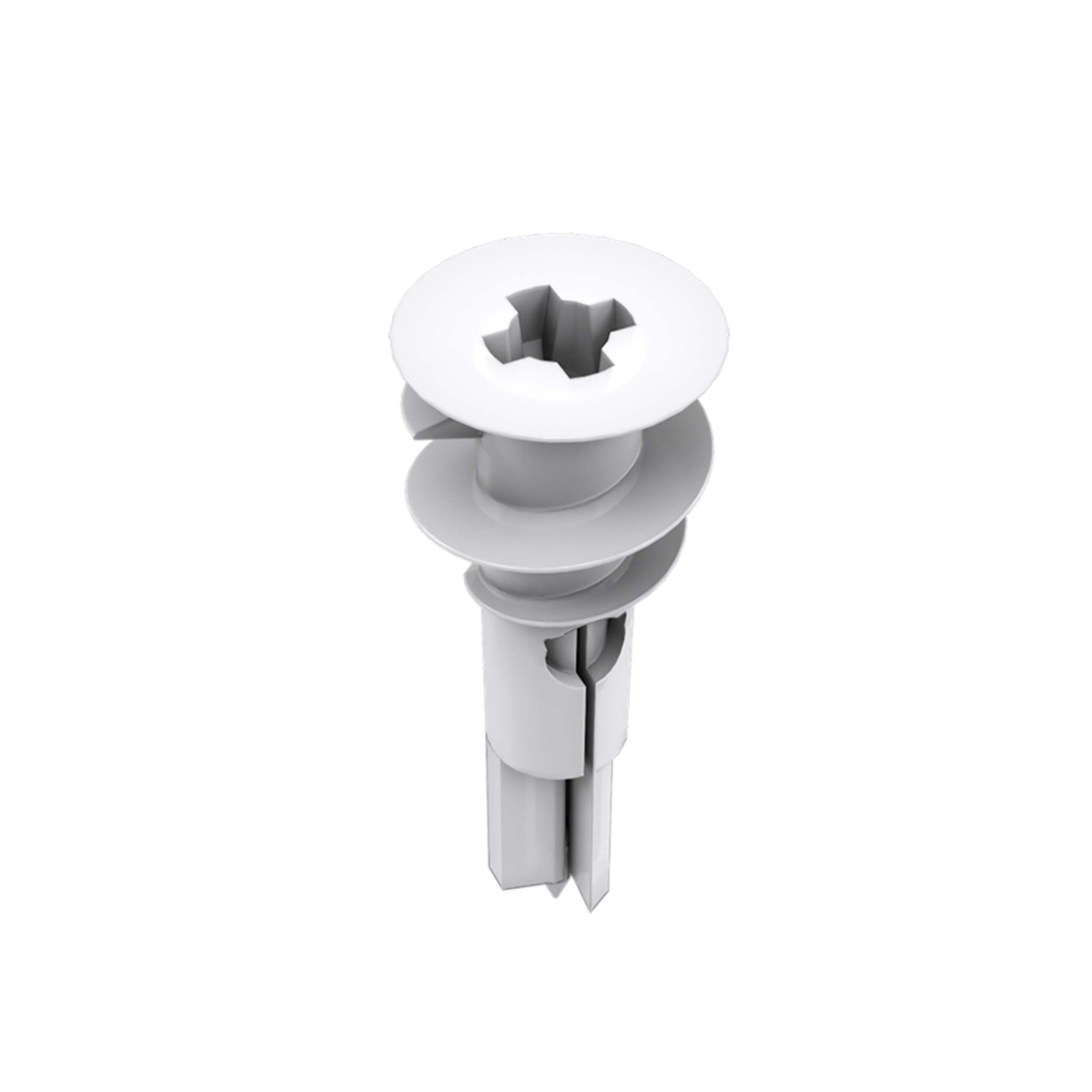 Crochets Hillman XXL en zinc à usage moyen no 8 avec vis, pointe acérée, filetage double, paq. 50 Front_Elevated