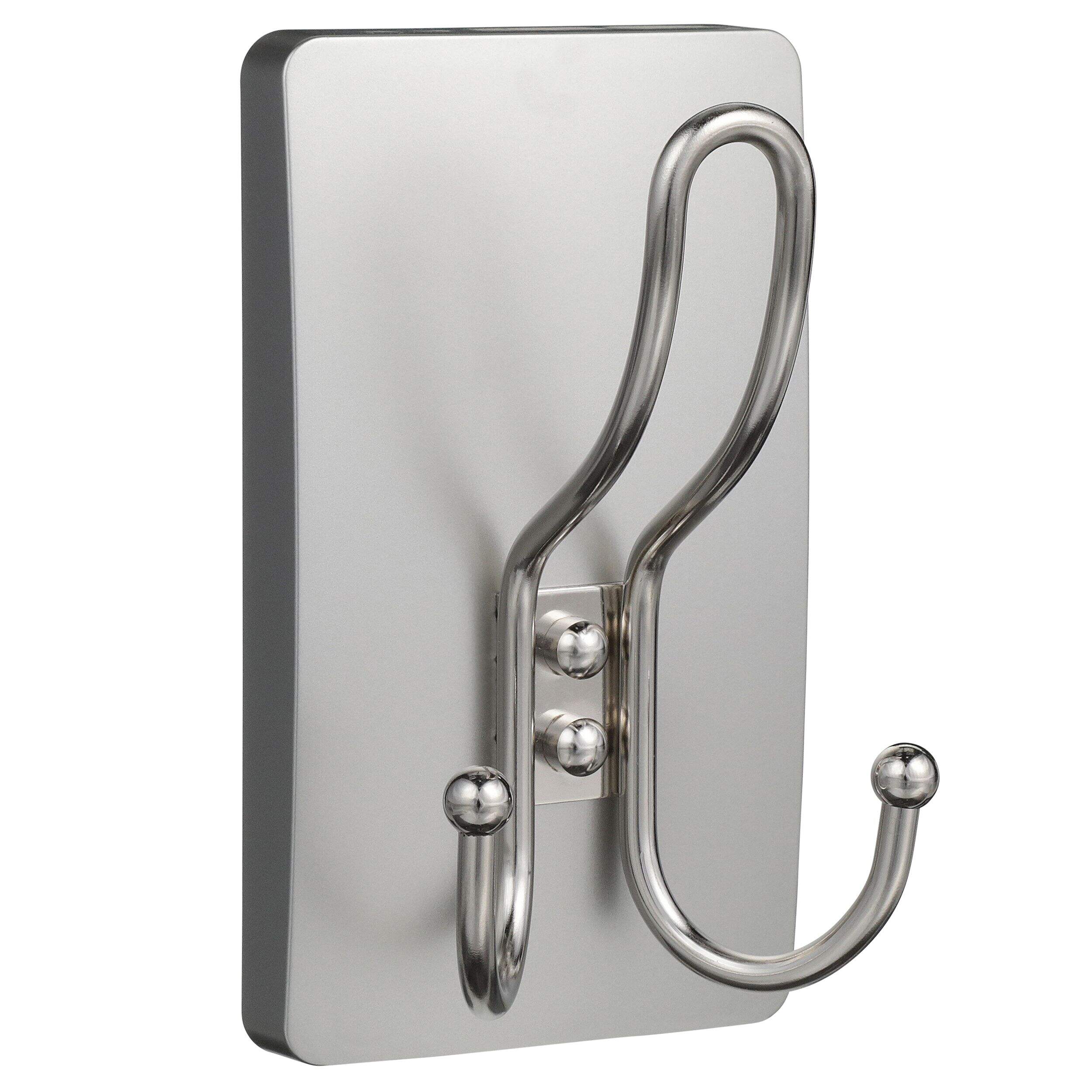 Command 10-lb X-Large Satin Nickel Damage Free Triple Hook Front_Angled_Right