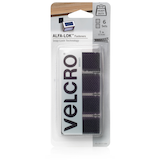 Velcro Alfa Lok  6-Set 15-lb Black Heavy Duty Fasteners with Snap-Lock Technology Front_Flat