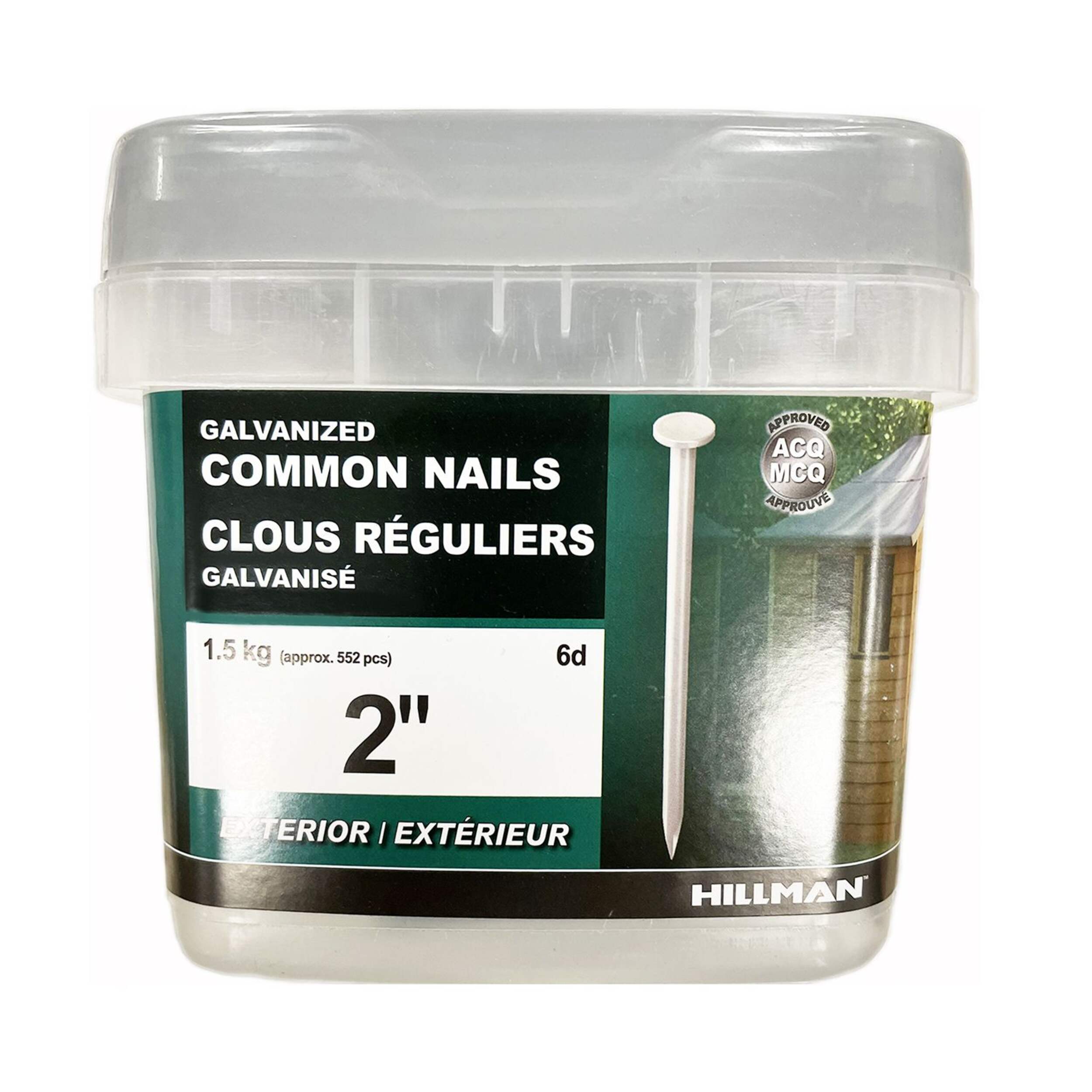 Clou de charpente Hillman, galvanisé à chaud, 2 po, 1,5 kg Front_Flat