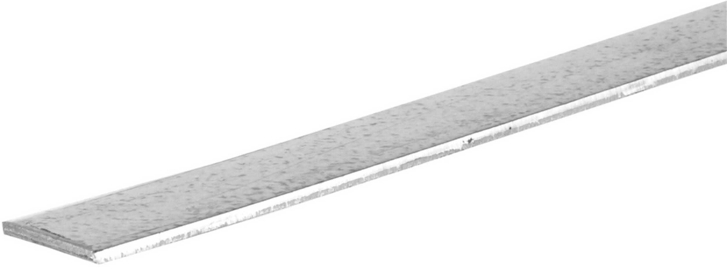 Steelworks Plated Steel Flat Bar, For Commercial/Industrial Use, 12 Gauge, Zinc-Plated, 3/4 x 3-in CloseUp