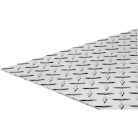 Steelworks Solid Aluminum Checker Plate, Assorted Sizes