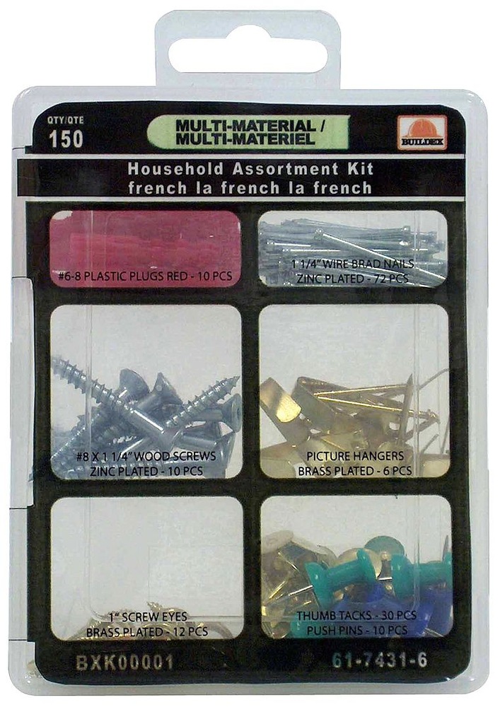 Buildex Home Fastener Kit, 150pc Canadian Tire
