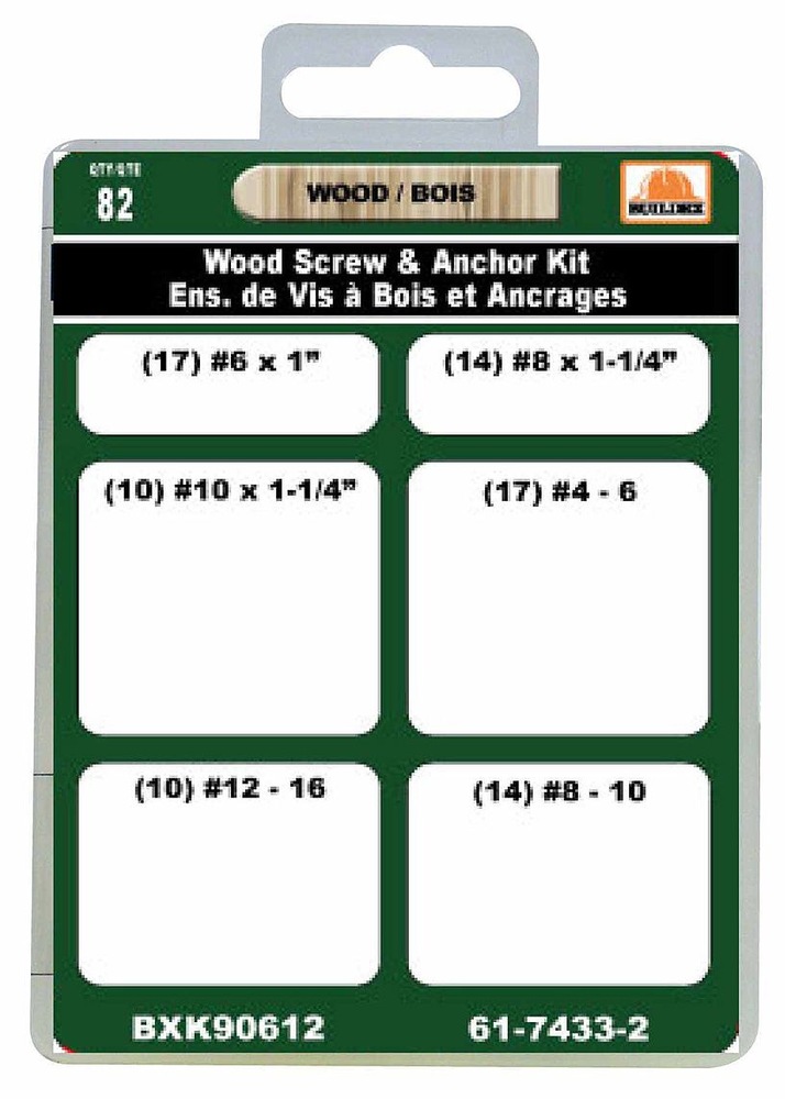 Buildex Anchor/Screws Kit, 82pc Canadian Tire