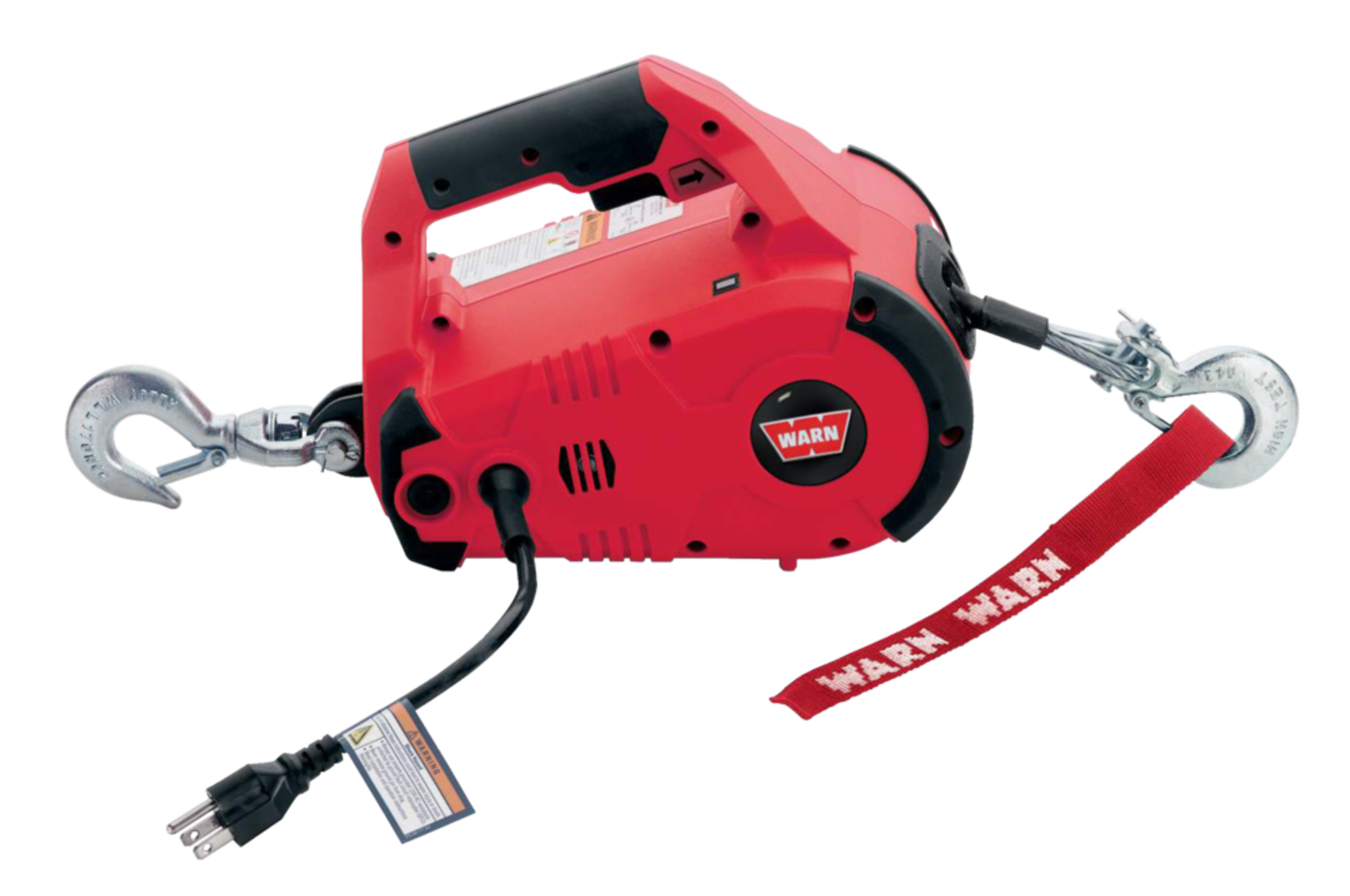 Warn Corded PullzAll Winch, Variable Speed Trigger, Dynamic Brake, 1000-lb Capacity Front_Flat