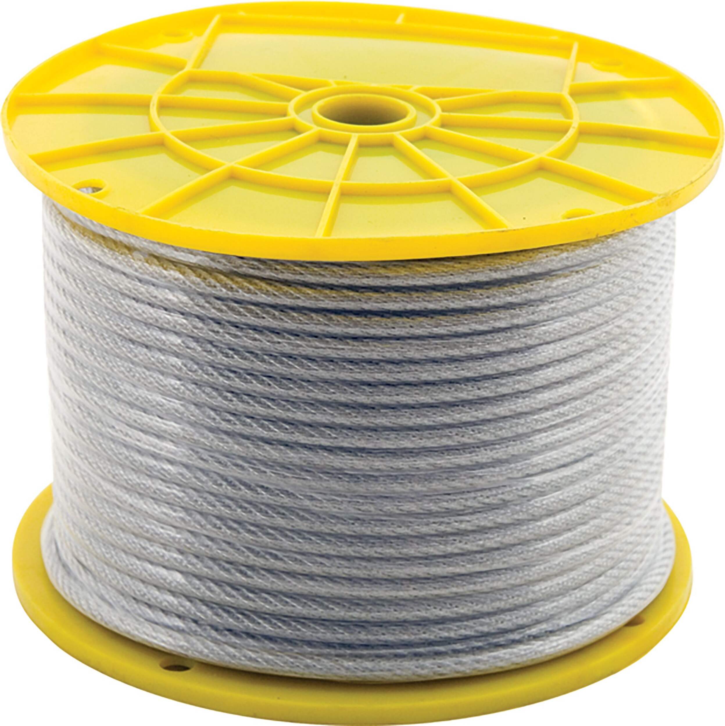Reel 7x19 Galvanized Steel Polycoated Cable Front_Elevated