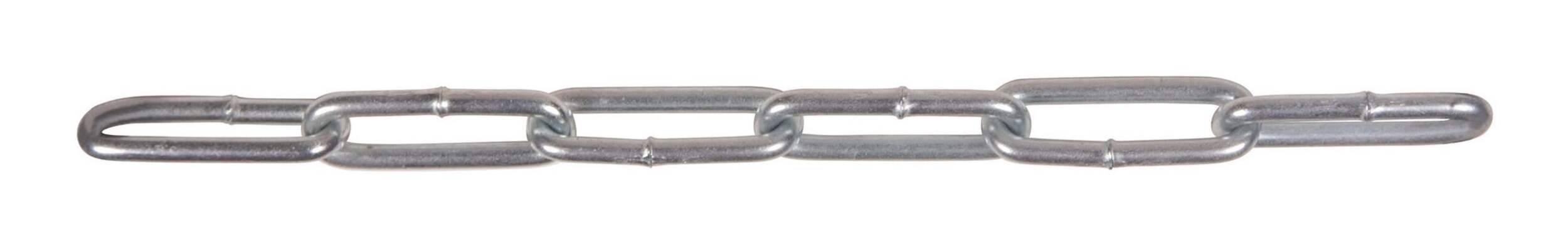 Ben-Mor #4 Straight Chain Link, 1/8-in, Nickel-Plated CloseUp