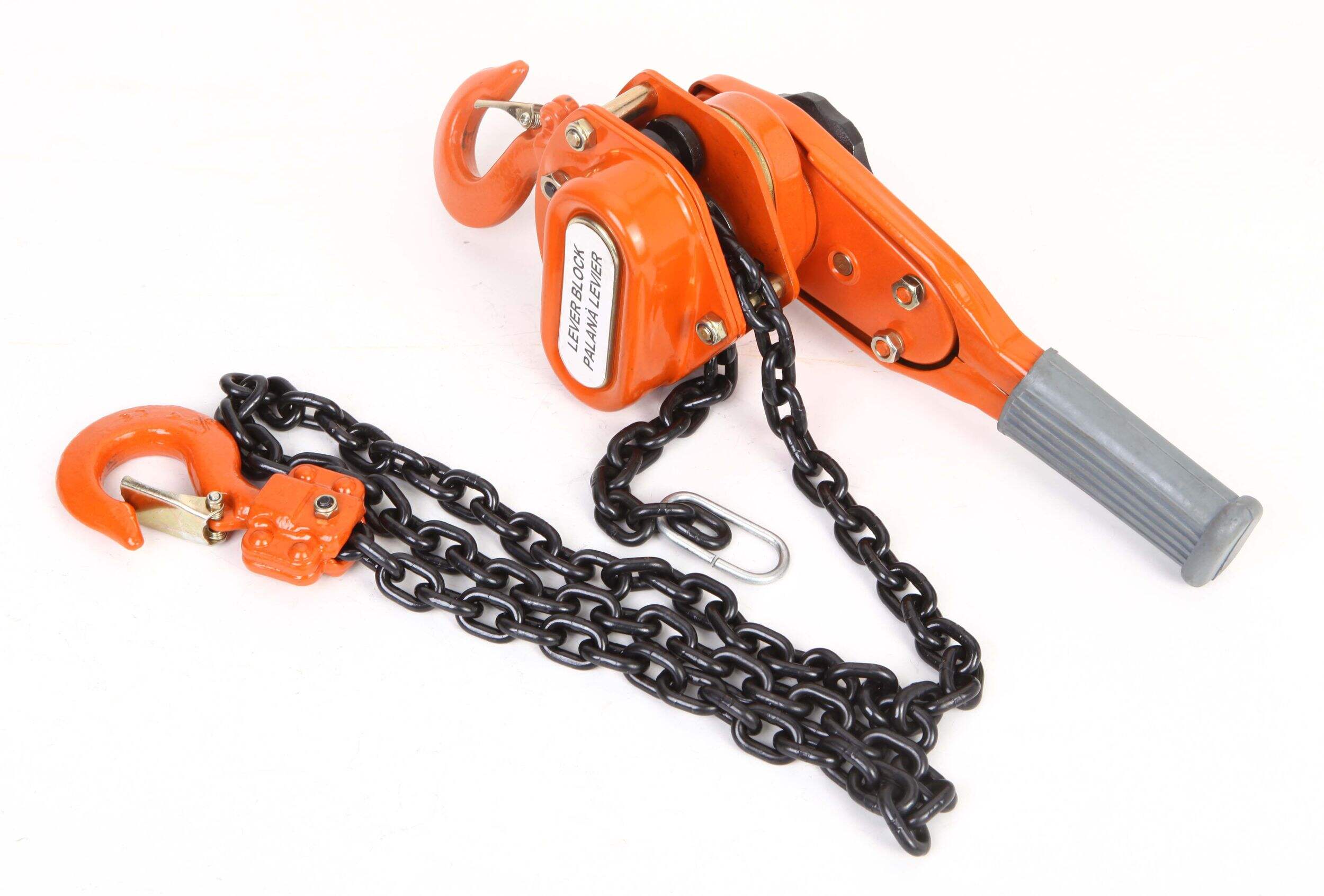 Palan à levier Certified, freinage automatique, capacité de 3/4 de tonne Front_Three_Fourths_Angled_Left