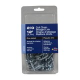 Ben-Mor Coil Chain, Straight Link, Guard Chain Application, Zinc-Plated, 12-ft Front_Flat