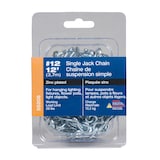 Ben-Mor Single Jack Chain #12, Zinc-Plated, 12-ft Front_Flat