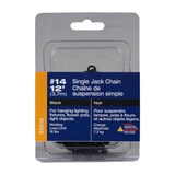Ben-Mor Single Jack Chain #14, Zinc-Plated, 12-ft Front_Flat