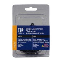 Ben-Mor Single Jack Chain #14, Zinc-Plated, 12-ft Front_Flat