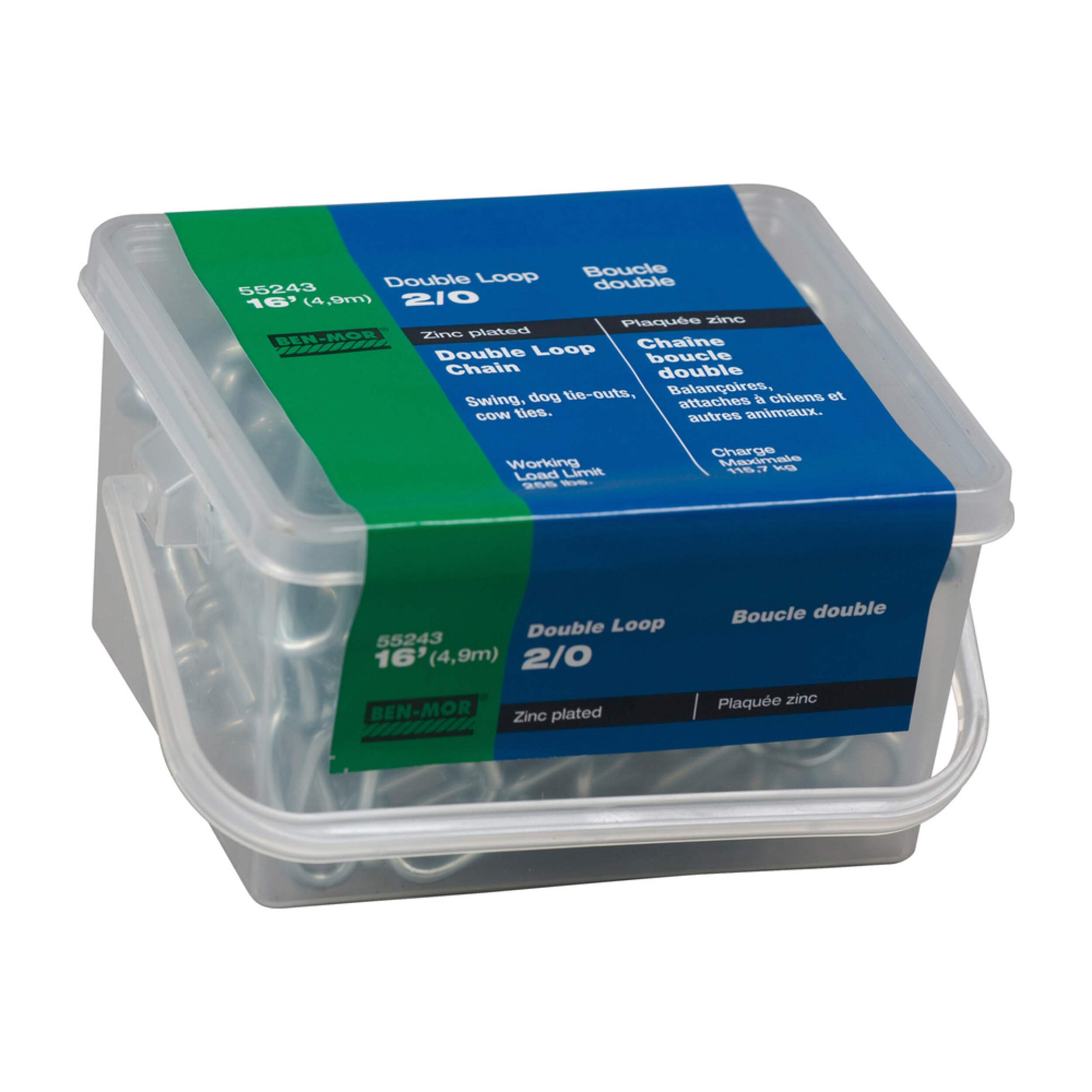 Ben-Mor Double Loop Chain 2/0, 16-ft Overhead_Plunge