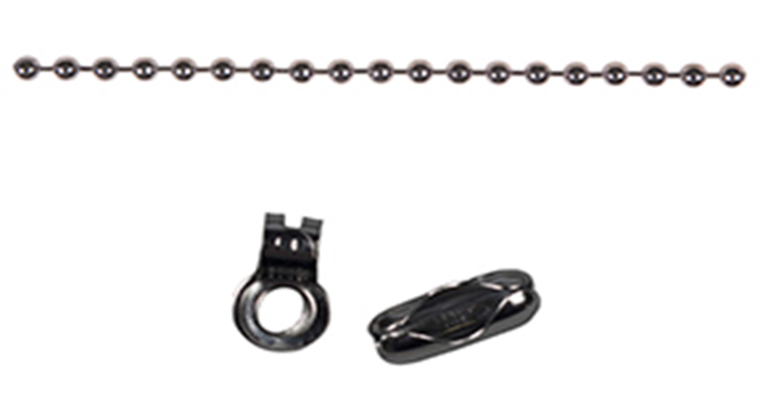 Ben-Mor #10 Bead Chain with 2 Couplings & End Links For Sinks/Tubs/Ceiling Fans/Lighting, Chrome-Plated, 2-ft Composite_or_Mixed