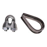 Manchons d'emboîtement et pinces Ben-Mor, zingué, 1/8 po, paq. 21 Composite_or_Mixed