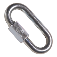 Ben-Mor Connecting Quick Links, Beveled Hex Nut, 1550-lb Load Capacity, Zinc-Plated, Assorted Sizes Side_Left