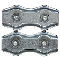Attaches pour câble d'acier doubles KingChain, 3/16 po, paq. 2