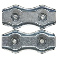 Attaches pour câble d'acier doubles KingChain, 1/4 po, paq. 2