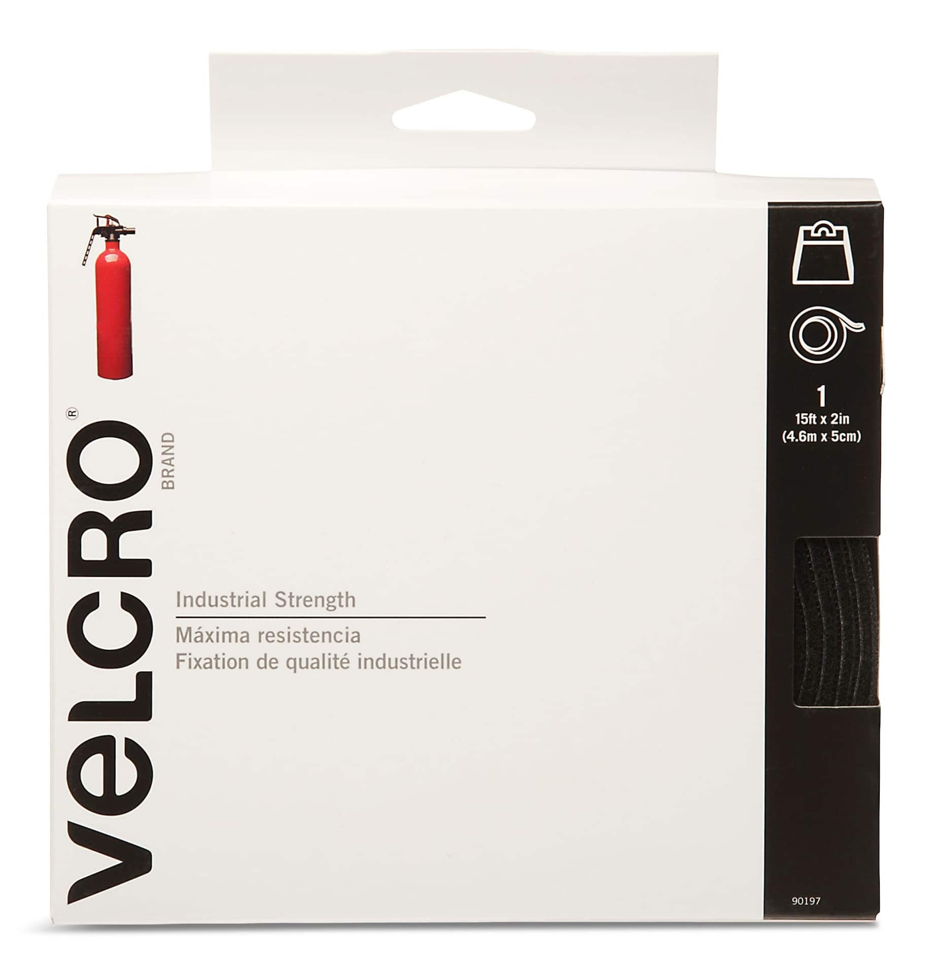 Velcro (r) Brand Fasteners 2 x 4' Black Industrial Strength