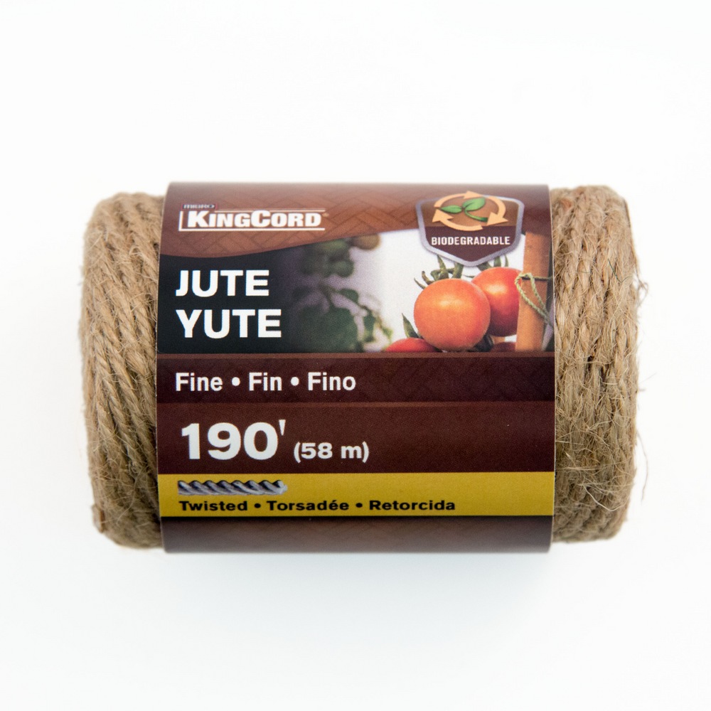KingCord Natural MultiPurpose Medium Jute, For General Tying, 190ft