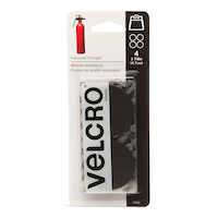 Velcro Industrial Strength Heavy Duty Adhesive Coins, Black, 7/8-in, 4-pk Front_Flat