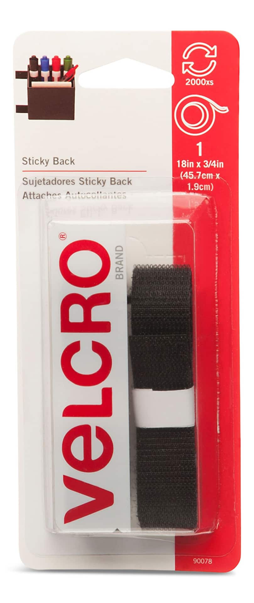 Velcro Brand 1 inch x 3/4 inch Industrial Strength White Coins, 10 Count