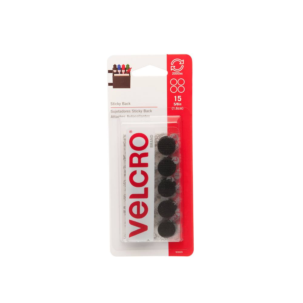 Velcro Adhesive General Purpose Sticky Back™ Tape, Black, 18 x 3/4
