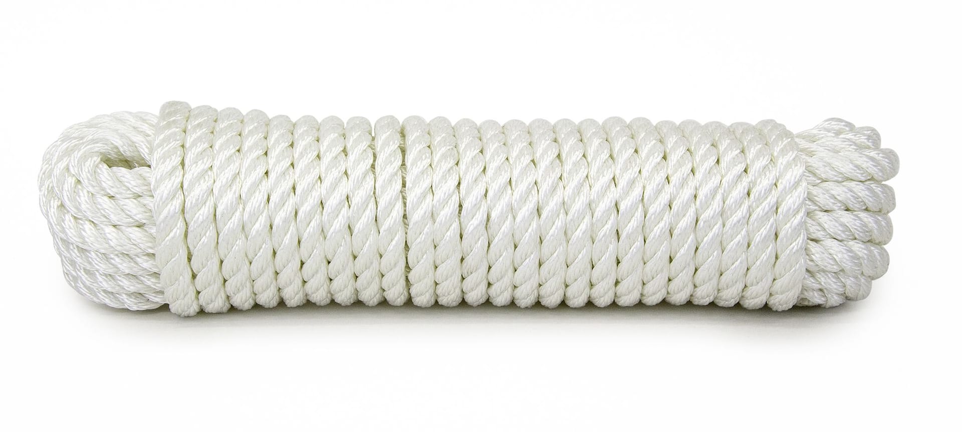 Premium White Twisted Nylon Rope - Multipurpose Utility Line (100 Feet, 1/2  Inch)