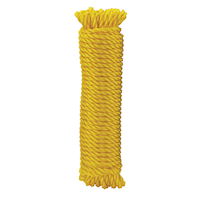 Ben-Mor Polypropylene Waterproof Twisted Rope, Yellow, 1/4-in x 50-ft Front_Flat