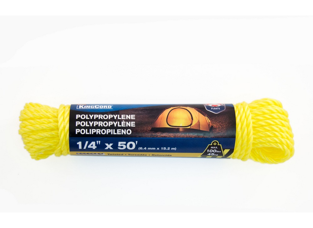 Polypropylene Waterproof Twisted Rope Canadian Tire