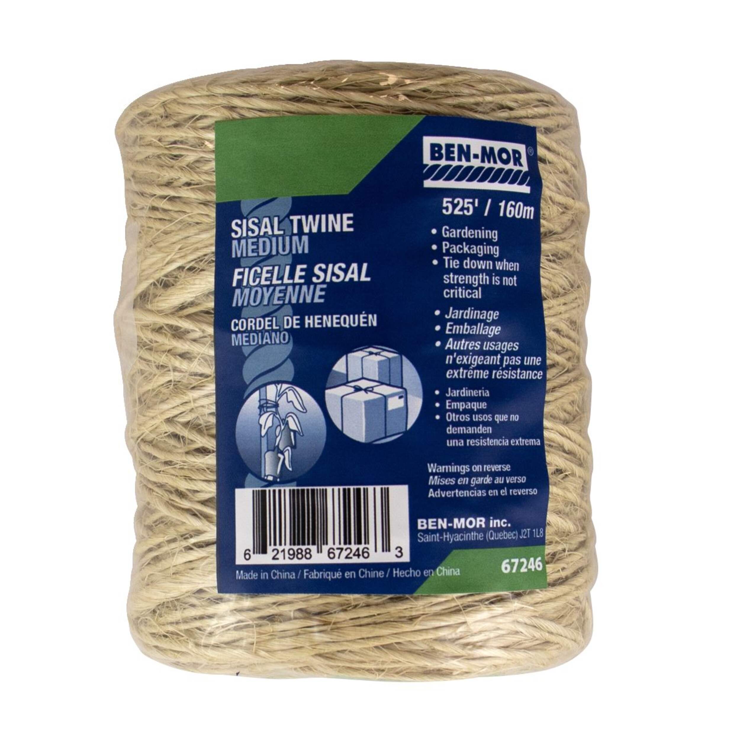 Ben-Mor Multi-Purpose Sisal Twine, 525-ft Front_Flat