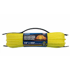 KingCord Polypropylene Hollow Braided Rope, Waterproof, 1/4-in x 50-ft