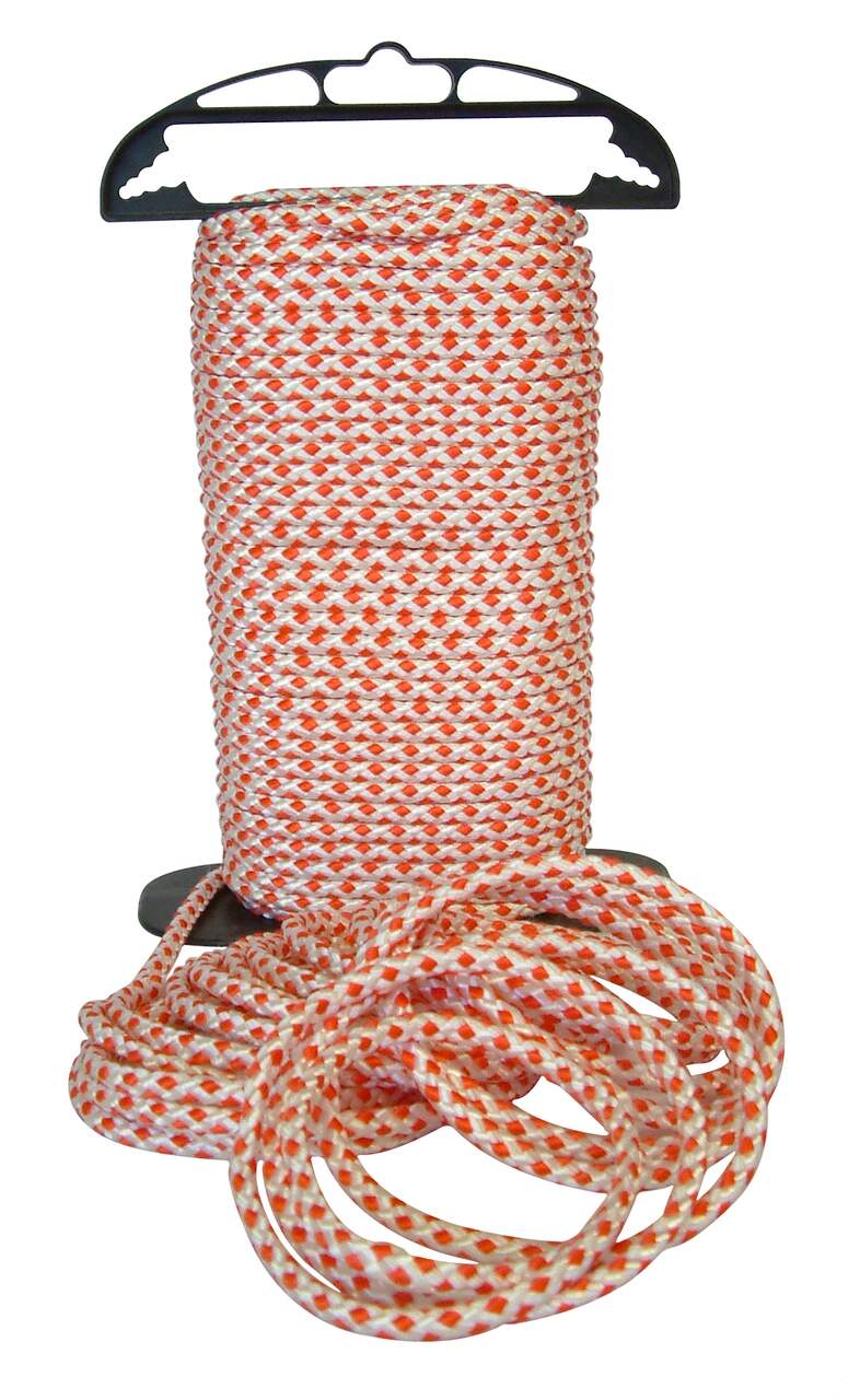 KingCord Polyester Braided Rope, Abrasion and UV resistant, So-ft and  Flexible, 1/4-in x 150-ft
