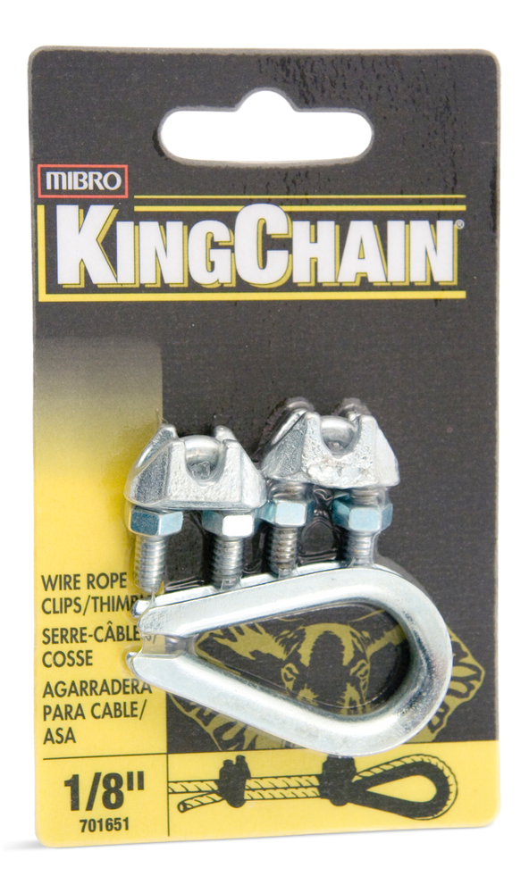 Wire Rope Clip & Thimble, 1/8in Canadian Tire