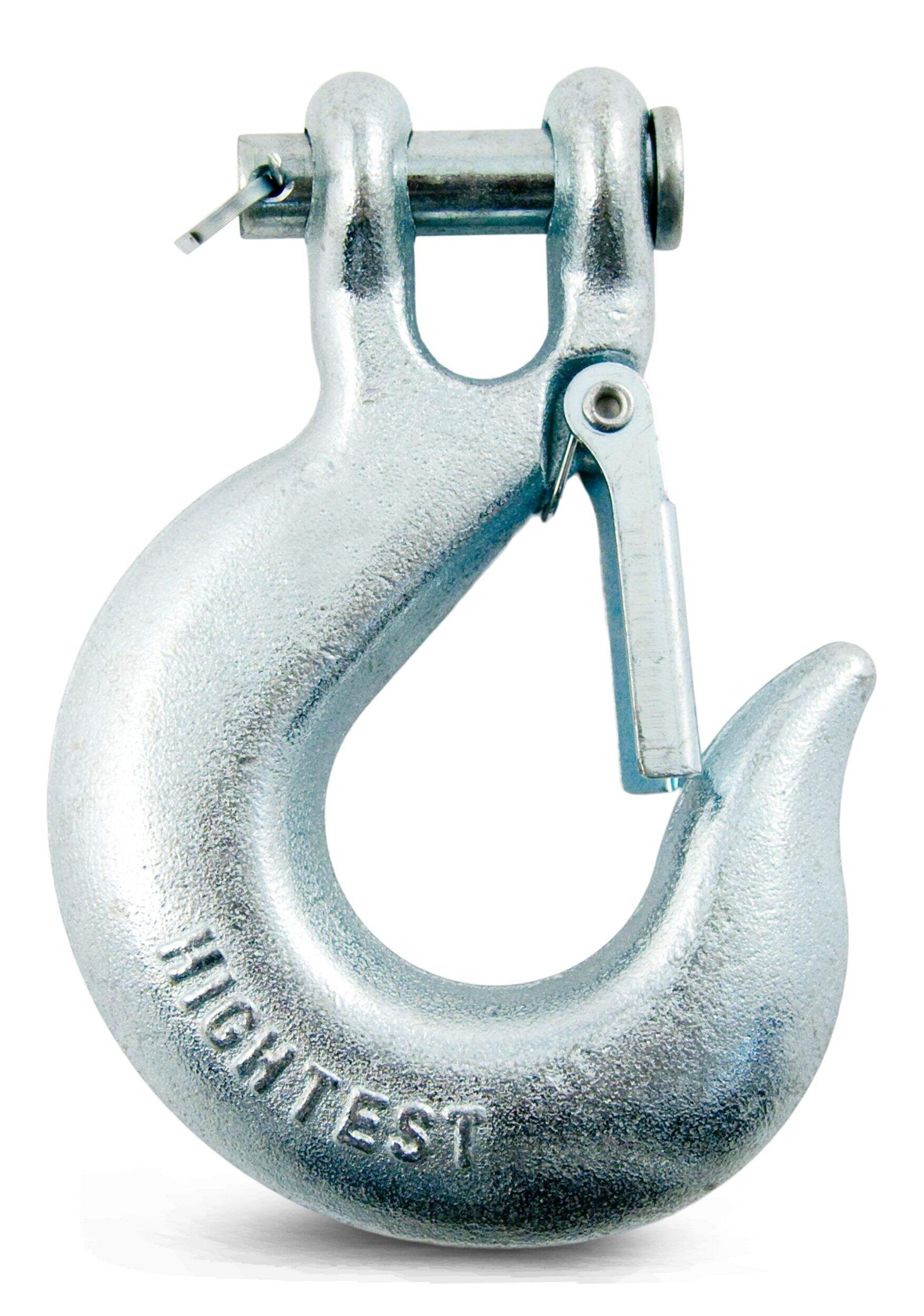 Ben-Mor Heavy Duty Grade 43 Slip Hook with Safety Latch, Corrosion Resistant, Silver, Assorted Sizes Front_Flat