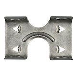 Ben-Mor Rope Clamp, Corrosion Resistant, Zinc-Plated, 3/8-in Front_Flat