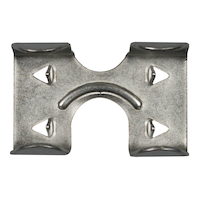 Ben-Mor Rope Clamp, Corrosion Resistant, Zinc-Plated, 3/8-in Front_Flat