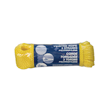Ben-Mor Polypropylene Twisted Rope, Yellow, 3/16-in x 50-ft Front_Elevated
