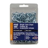 Ben-Mor Single Jack Chain #10, 12-ft Front_Flat