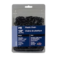 Ben-Mor Plastic Chain #6, 12-ft Front_Flat