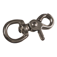 Ben-Mor Round Swivel Scissor Snap, 44-lb Load Capacity, Nickel-Plated, 5/8-in Side_Right